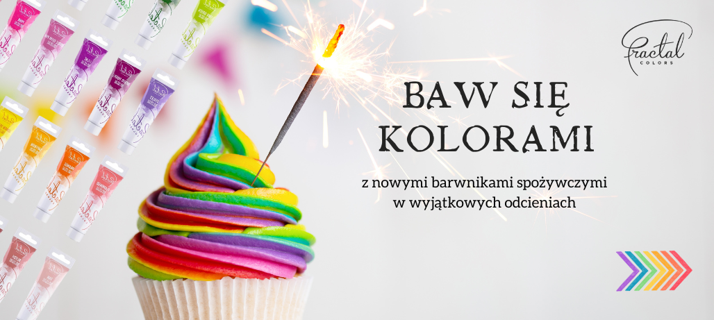 W KARNAWALE SŁODKO BAW SIĘ KOLORAMI Z BARWNIKAMI SPOŻYWCZYMI OD FRACTAL COLORS